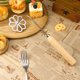 thumbnail image 3 of Molde para bocadillos fritos con mango de madera, molde en forma de flor para hacer pasteles de camarones y anillos de galleta., 3 of 7