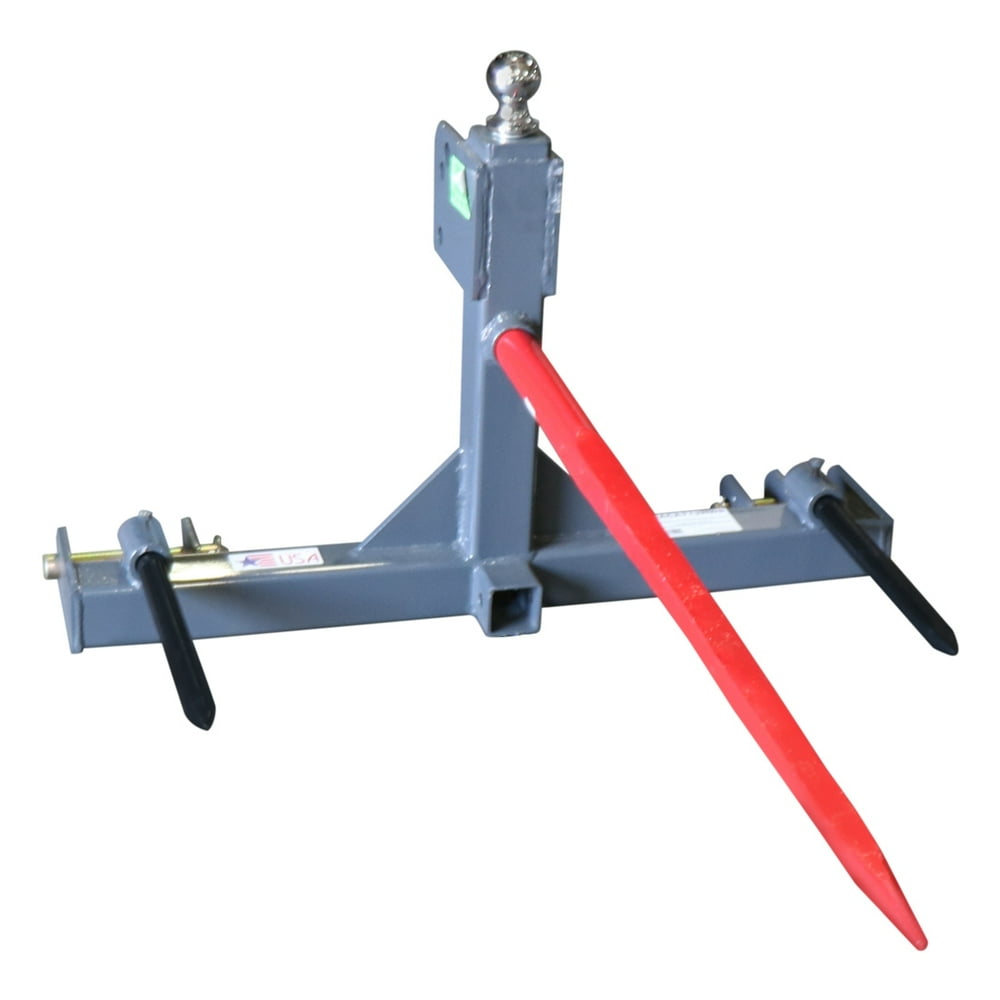 3 Point Gooseneck Tractor Trailer Hitch Receiver and Hay Attachment