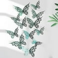 thumbnail image 1 of Lefu 12 pcs 3D Butterfly Wall Stickers Room DIY Decal Home Decor Multiple Colour, 1 of 5