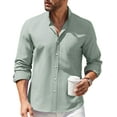 thumbnail image 3 of COOFANDY Mens Dress Shirts Casual Button Down Shirt Long Sleeve Untuckit Shirts for Men, 3 of 10