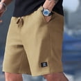 thumbnail image 2 of PIMSSY Men Casual Shorts Comfortable Breathable Lightweight Summer Outdoor Athletic Relaxed Fit Stretch Elastic Waistband Soft Fabric Solid Color Male Breathable Bottoms, 2 of 9