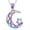 Colorful, variant on Moon Ashes Cremation Jewelry Urn Necklace for Ashes Women Cremation Jewelry Urn Necklace Memorial Lockets Jewelry