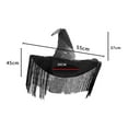thumbnail image 4 of Witch Hats for Women, Adult Witches Wizard Halloween Cosplay Accessories, Cute Foldable Pointed Witches Hat, 4 of 6