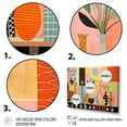 thumbnail image 3 of Designart Abstract Midcentury framed wall art decor, Midcentury framed wall art, Vintage Textiles Mid Century framed wall art I , Extra large Mid-Century Modern black framed wall art, black frame, 3 of 5