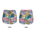 thumbnail image 3 of Salouo Cartoon Marine Animals Print Women's 2 in 1 Running Shorts Double-Layer Shorts Athletic Workout Gym Yoga Shorts Running Shorts for Women-Large, 3 of 7
