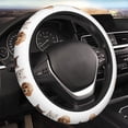 thumbnail image 4 of Cauagu Cute Kittens And Puppy Print Car Steering Wheel Cover - Universal Car Accessory for Diverse Cars for Steering Wheel with a Diameter of 14.5"-15", 4 of 7