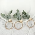 thumbnail image 3 of GoXteam 6 Pieces Napkin Rings Set, Eucalyptus Napkin Rings Boho Napkin Rings Rustic Farmhouse Wooden Napkin Holders for Wedding Home Dining Banquet Christmas Easter Holiday Table Decor, 3 of 7
