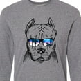 thumbnail image 4 of Inktastic Pitbull Sketch Portrait with Sunglasses Long Sleeve T-Shirt, 4 of 5