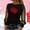 Black1#, variant on Women's Round Neck Long Sleeve Mesh Patchwork Top Glitter Heart Printed Sheer Blouse Romantic Design for Valentine's Day Party Daily Wear