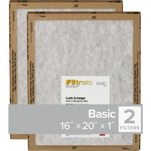 3M 16x20x1, Filtrete Air Filter, MERV 3, by 3m Pack of 2424 — Residential Use, Standard Application
