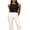 Black, variant on LMLYSoH Women's Solid Color Tank Tops, Fashion Sleeveless Round Neck Ruffle Hem Smocked Tops