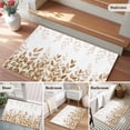 thumbnail image 5 of 2x3 Ft Entryway Area Rug, Eucalyptus Leaves Kitchen Rug Runner Washable Floor Mat, Spring Plants Country Yellow Non Slip Indoor Door Mat Throw Carpet for Bathroom Living Room Bedroom, 5 of 8