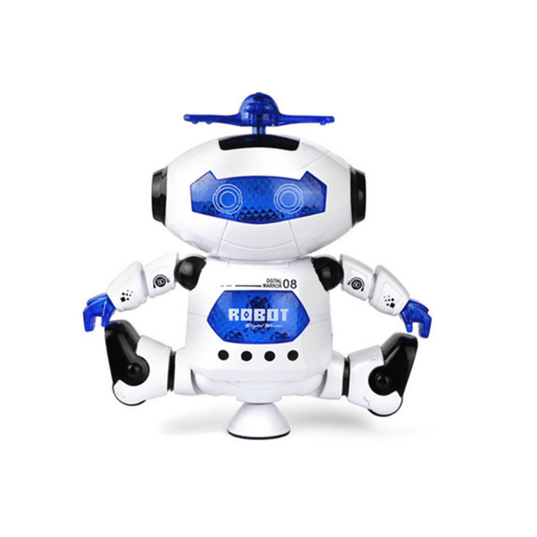 Break Dancing Robot with Head Moves, Colorful Lights and