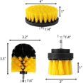 thumbnail image 3 of Juego de brochas para taladro, kit de accesorios de 3 limpiadores eléctricos multiusos para lechada, azulejos, fregaderos, bañera, baño y superficies de cocina, 3 of 6
