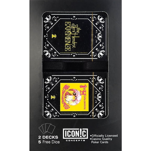 Jimi Hendrix Double Deck Playing Card Set with Dice