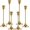Gold, variant on Metal Candle Holders for Candlesticks Taper Candlestick Holders Set Vintage Decorative Centerpiece Candelabra Tall Candle Stands (Gold, 2 Sets (6 pcs))