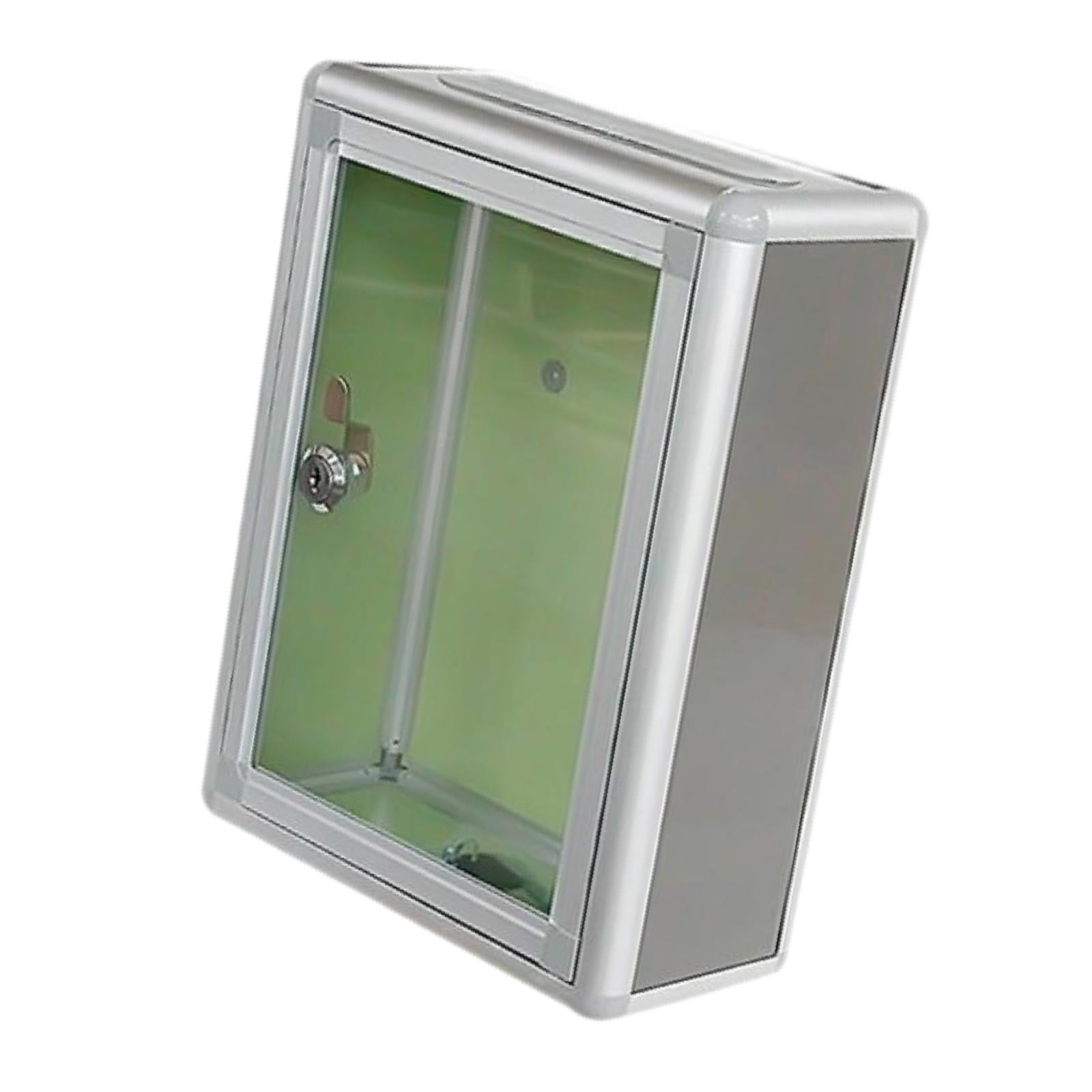 Baoblaze Clear Multifuctional Locking Mailbox for Business top port
