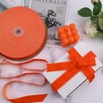 thumbnail image 4 of BokingOne Vintage Orange Velvet Ribbon, 1 Inch X 30Yds Single Face Velvet Ribbon for Gift Wrapping Home Wedding Party Decorations Arts Crafts, 4 of 7