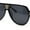 Black Gold - Black, variant on Mens Luxury Rich Mogul Flat Top Racer Plastic Sunglasses Black Gold - Black