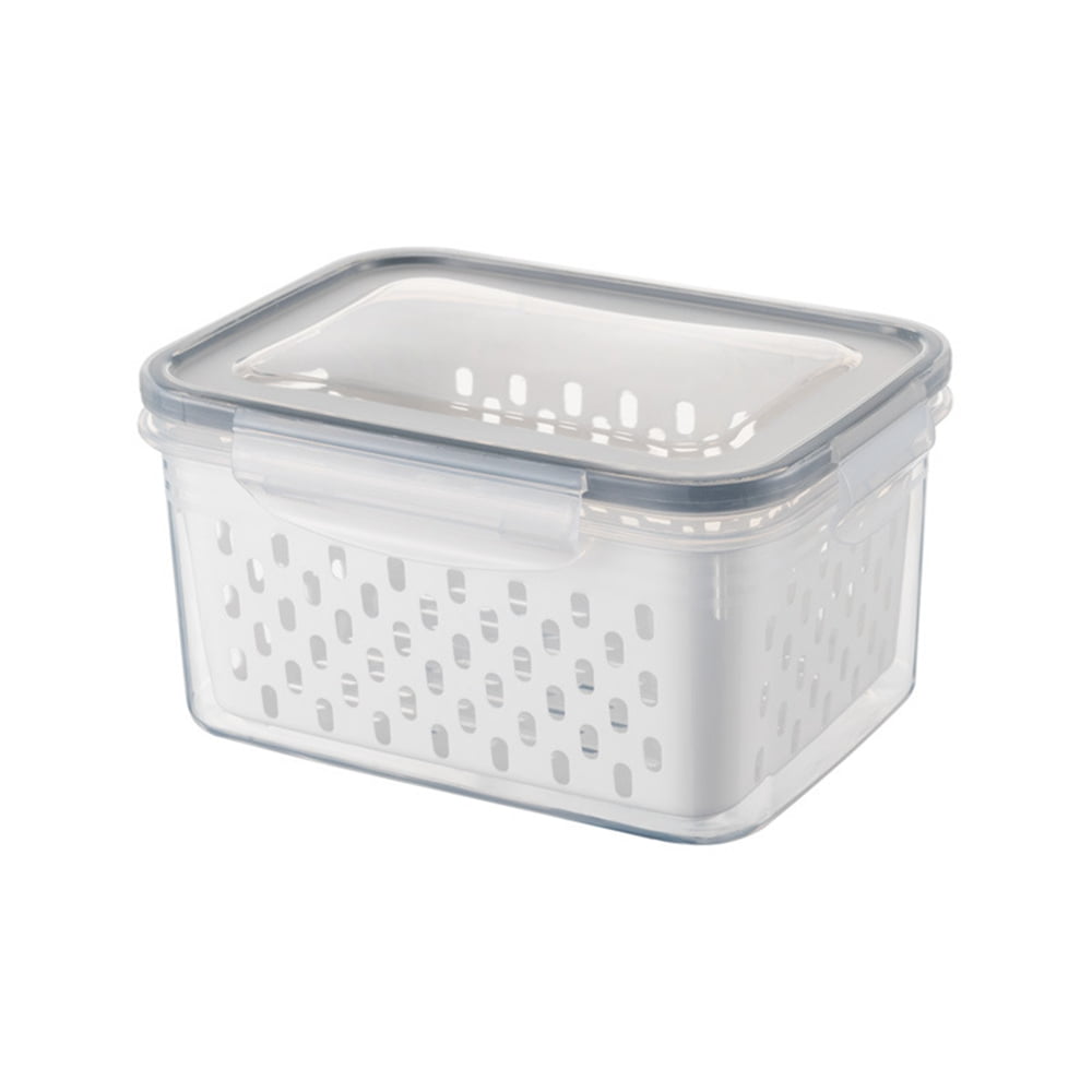 Food Storage Containers with Airtight Lid & Colander, Fresh Produce ...