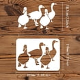 thumbnail image 2 of Duck Stencil Template 4 Ducks Template Plastic Duck Flock Painting Stencil Reusable Farm Animal Stencils DIY Decor Stencil for Painting on Wood Floor Wall, 2 of 9