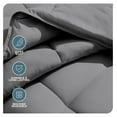 thumbnail image 3 of Duvet Insert Comforter - Full Size - Goose Down Alternative - Ultra-Soft - Premium 1800 Series - All Season Warmth - Bedding Comforter (Full, Grey), 3 of 9