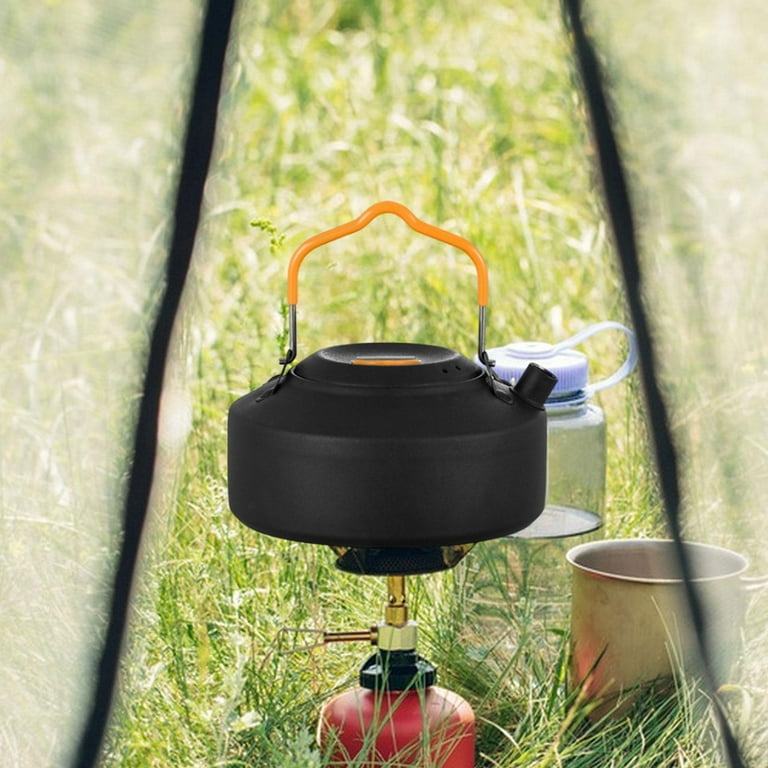 0.6L Stainless Steel Tea Kettle Portable Outdoor Camping Hiking