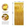 thumbnail image 6 of 3 Pack Metallic Gold Foil Fringe Door Curtain Hanging Decoration for Wedding Birthday Prom Mardi Gras Graduation Party Decorations, 6 of 7
