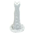 thumbnail image 4 of Lovskoo 2024 Wedding Guest Dresses for Women Evening Gown Sequin Mesh Slim Train Backless Gown Cocktail Dresses 2023 White, 4 of 7