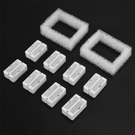 10Pcs Cat Water Fountain Replacement Filters, for Ceramic Pet Drinking Stainless Steel