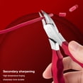 thumbnail image 3 of Toenail Plier Removedor de acero inoxidable Nipper Nipper Recorte portátil Recorte Pedicura Skipper Tijeras para salón de belleza rosa Monstrate CE003229-02, 3 of 7