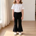 thumbnail image 2 of Karoyedx Girls Joggers Girls Sweatpants Kids Wide Leg Loose Athletic Sweat Pants Lightweight Drawstring Elastic Waist Joggers with Pocket Black Size,12-18 Months, 2 of 9