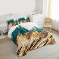 thumbnail image 3 of Castle Fairy Boys Girls Abstract Marble Bedding Comforter Set 2pcs,Stone Pattern Twin Comforter Sets Microfiber,Marbling Watercolor Breathable Bedding Set,Super Cozy Room Decor,Reversible, 3 of 8