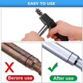 thumbnail image 3 of 4Pcs Copper Tubing Brushes, Pipe Cleaning Tool Copper Pipe Cleaner Tool Fitting Brushes Copper Tubing, for Plumbing, 3 of 5