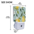 thumbnail image 4 of Lemons Leaves White Florals Watercolor LED Night Light with Smart Sensor Plug Into Wall Dusk to Dawn 2 packs, 4 of 7