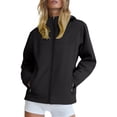 thumbnail image 1 of iHPH7 Womens Fall Jackets Softshell Jacket Women Hiking Rain Jacket Women Womens Rain Jacket with Hood Raincoats for Women with Hood Light Jackets for Women Lightweight Rain Jacket Women Black S, 1 of 9