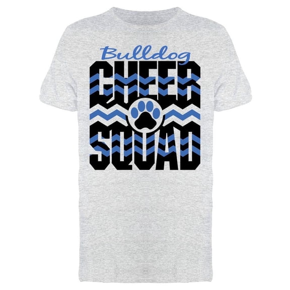 Bulldog Cheer Squad Paw Print Tee Men's -Image by Shutterstock