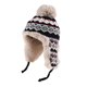 thumbnail image 1 of Sombreros para mujer y hombre, otoño e invierno, de lana gruesa, para ciclismo al aire libre, de forro polar, cálidos, de punto, de poliéster., 1 of 1