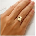 thumbnail image 2 of Halloween Spooky Ghost Gold Ring, Custom Funny Ghost Ring, Dainty Ghost Ring, Halloween Cute Ghost Jewelry, Ghost Jewelry, Halloween Gift for Her, 2 of 5