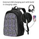 thumbnail image 2 of Fotbe Purple Butterflies Mochila con Estampado y Puerto USB para Hombre y Mujer, Mochila Antirrobo, Mochila de Viaje, Mochila Escolar, Mochila Universitaria, 2 of 7