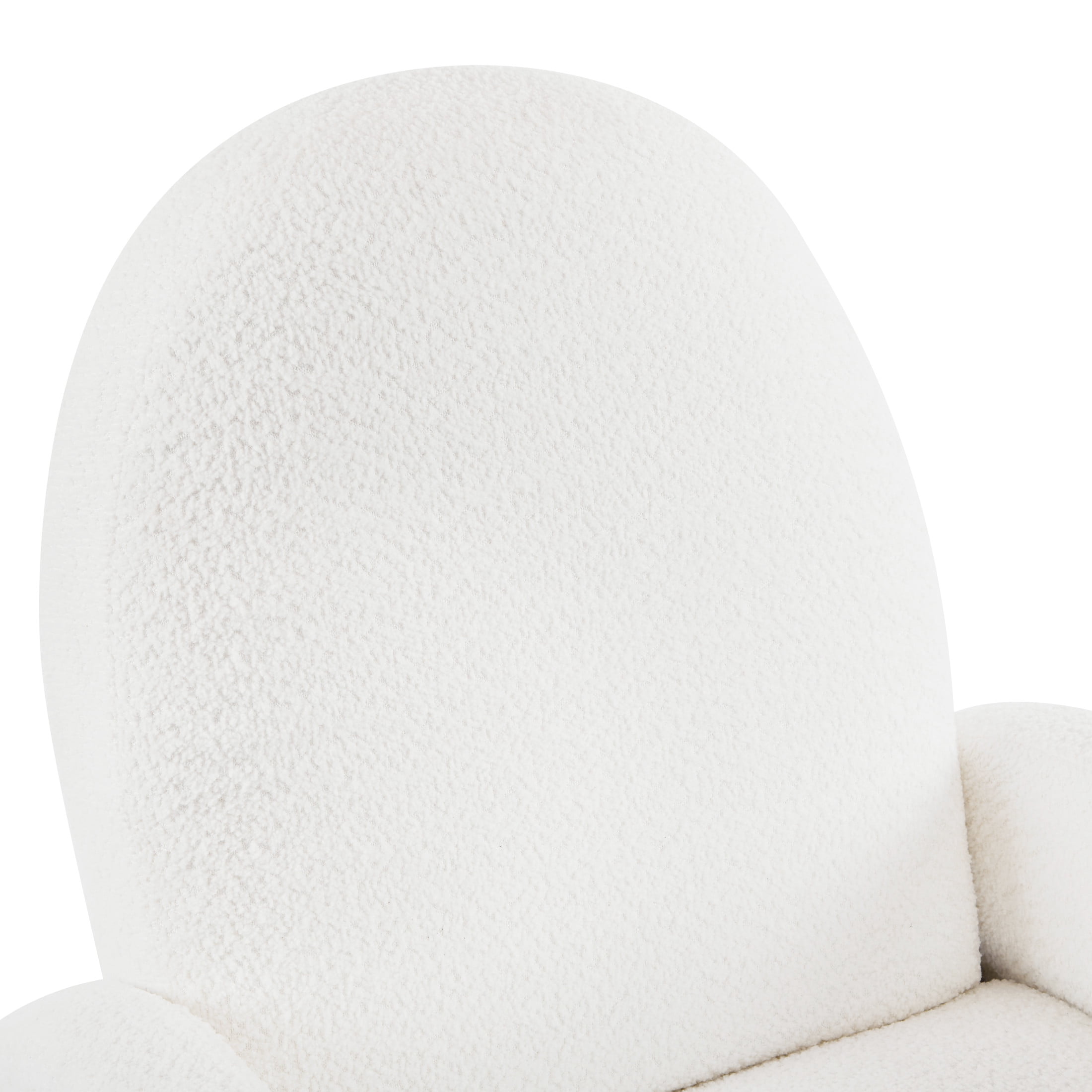Christopher Knight Home Modern Upholstered Boucle Glider Recliner with 360 Degree Swivel, Beige