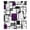 Purple, variant on Purple Geometric Sheer Curtains 63 Inches Long, Black Grey Abstract Striped Modern Art Light Filering Curtains, Breathable Simi Curtain Privacy Drapes for Living Room Bedroom Window Treatment