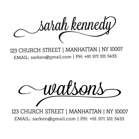 Custom Family Address Stamp Personalized Rubber Stamp Self Ink Envelop Printing Label Signature