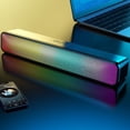 thumbnail image 4 of golytefs Rgb Wireless Speaker Bluetooth-compatible 3D Stereo Sound Bar Usb Powered Portable Mini Loudspeakers with Subwoofer Double Speaker High Volume for Pc Laptop, 4 of 9