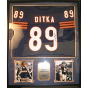 NFL Mike Ditka Autographed Shadowbox with Jersey and 2 Photos, 36x44