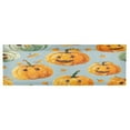 thumbnail image 2 of Cute Pumpkin and Leaf Valance Curtains Rod Pocket for Kitchen Living Room Windows Farmhouse Decor 54x18, 2 of 6