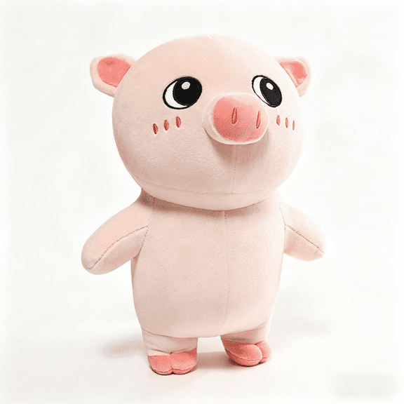 Chubby Pig Stuffed Animal Pillow - 12.6'' Fun Soft Pig Plush Toy Doll Home Decor Gift