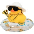 thumbnail image 1 of Car Duck Ornament Dashboard Decorations for Car Rubber Duck Accessories with Hat Necklace Swim Ring Musical Instruments J, 1 of 6