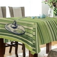 thumbnail image 5 of Yayeee Tablecloths 60" x 60" Rectangle Wrinkle Resistant Party Table Cover, Green Martini Glass, 5 of 8