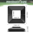 thumbnail image 2 of Uxcell 2x2 Inches Post Sleeve, Plastic Post Base Cover Column Wraps - 4pcs (Black), 2 of 7